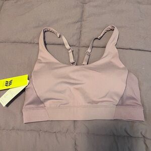 Target All in Motion Sports Bra Purple Light Mauve Racerback Medium NWT